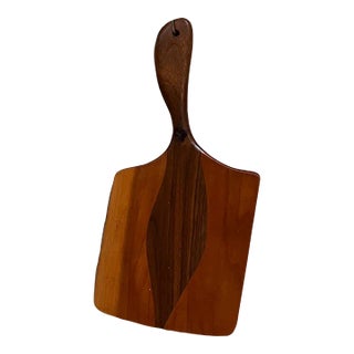 1970s Charcuterie Organic Wood Cutting Board For Sale