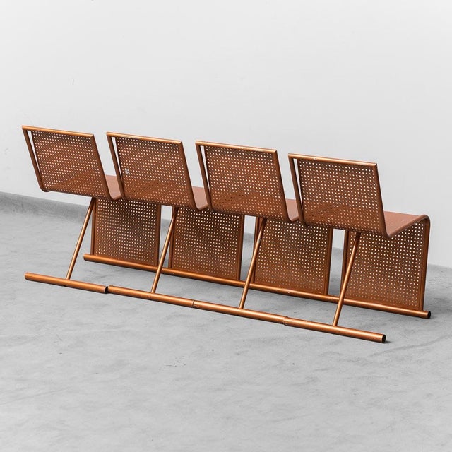 Metal Vintage Metal Chairs, 1970s, Set of 4 For Sale - Image 7 of 13