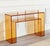 Modern Acrylic Double-Decker Transparent Amber Console For Sale - Image 3 of 5