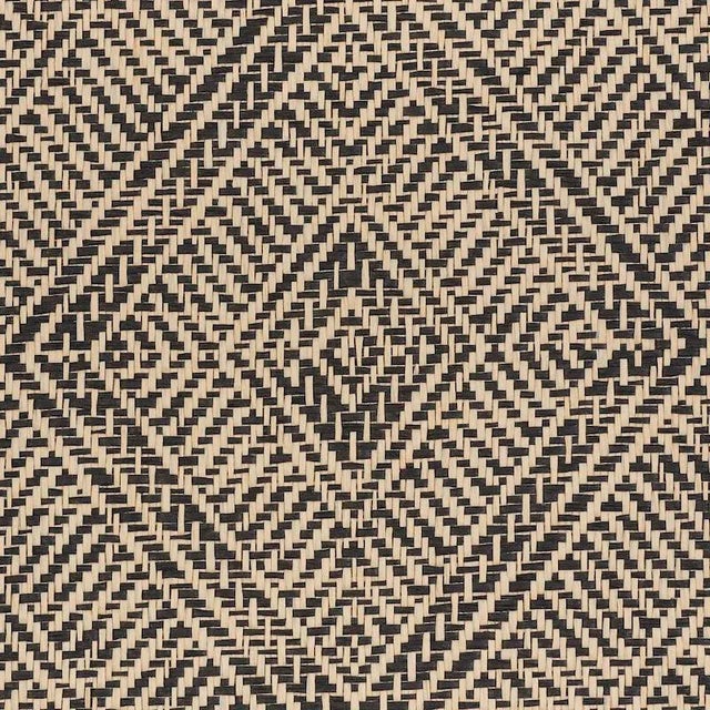 Schumacher Schumacher Tortola Paperweave Wallpaper in Carbon For Sale - Image 4 of 4