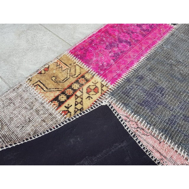 Mid 20th Century Handknotted Wool Hallway Runner Rug For Sale - Image 10 of 10