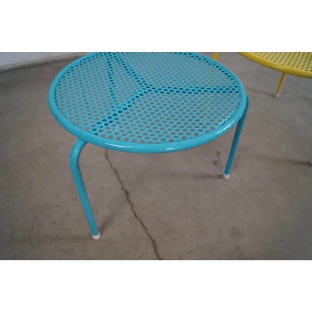 1950’s Mid-Century Modern Patio Stackable Side Tables - A Pair For Sale - Image 10 of 12