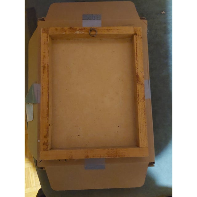 Brown Expressive Tronie of a Bearded Man in a Hat, Oil on Wooden Panel, Late 20th Century. For Sale - Image 8 of 8