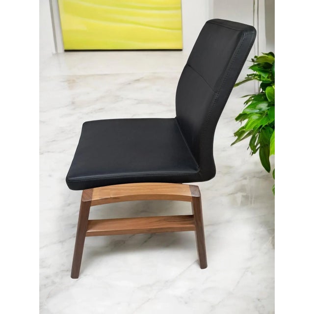 Wood Vintage Desk Chair in Leather by Sven Christiansen, 1990s For Sale - Image 7 of 17