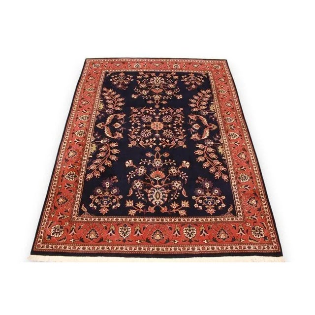 Middle Eastern Hand-Knotted Sarough Rug in Wool For Sale - Image 9 of 9