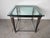 1980s Larry Laslo for Directional Postmodern Metal & Glass Side Table For Sale - Image 4 of 11