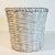 A lovely white washed woven split reed wicker wastebasket works for many rooms of your home. The finish is perfect to...