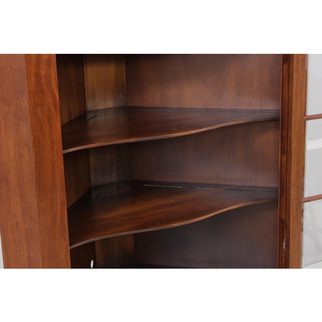 Henkel Harris Walnut Tall Corner Cabinet For Sale In Philadelphia - Image 6 of 15