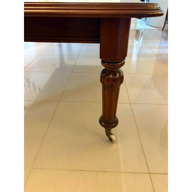 Large Antique Victorian Figured Extendable Dining Table in Mahogany, 1860s For Sale - Image 14 of 17