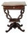 Antique Genoese Louis Philippe Coffee or Side Table in Mahogany Feather For Sale