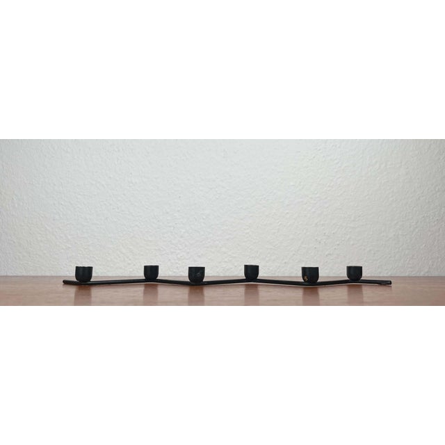 Mid-Century Modern Danish Minimalist Metal Candleholder, 1960s For Sale - Image 4 of 18