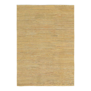 Gold Modern Hand Knotted Wool Rug