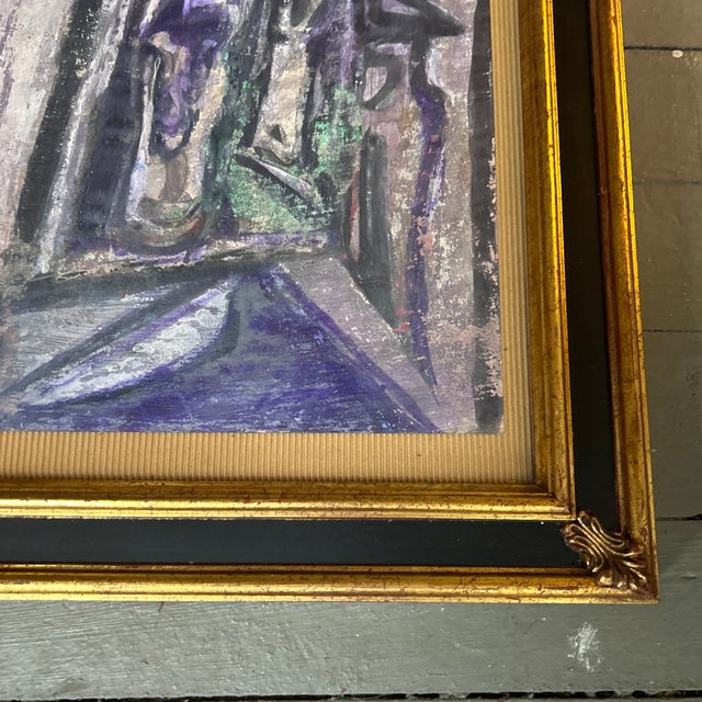 Abstract Expressionism 1970’s Original Abstract Expressionist Figure Painting For Sale - Image 3 of 4