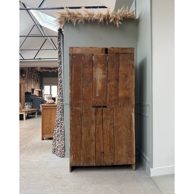 Wood Pine Locker-Style Cabinet, 1950s For Sale - Image 7 of 14