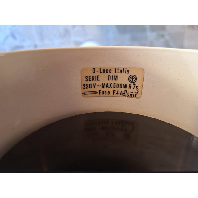 Black DIM Model Floor Lamp by Vico Magistretti for Oluce, Italy, 1970s For Sale - Image 8 of 11