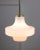 Mid-Century Modern Mid-Century Pendant Lamp in White Glass and Brass For Sale - Image 3 of 12