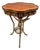 French Empire Louis XV Style Winged Angels Bronze Inlaid Gueridon Pedestal Table For Sale