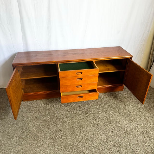 Mid Century Modern Teak Credenza For Sale - Image 9 of 12