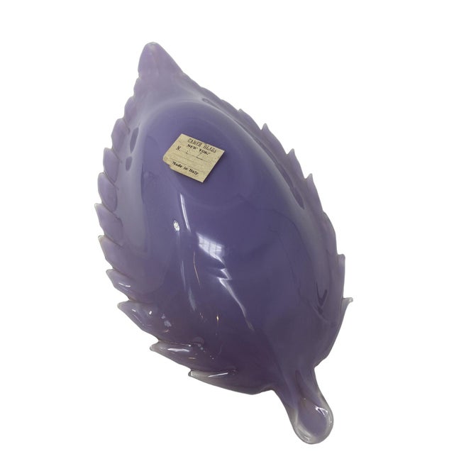 Traditional Vintage Purple Lilac Candy Dish From Murano, Italy For Sale - Image 3 of 5