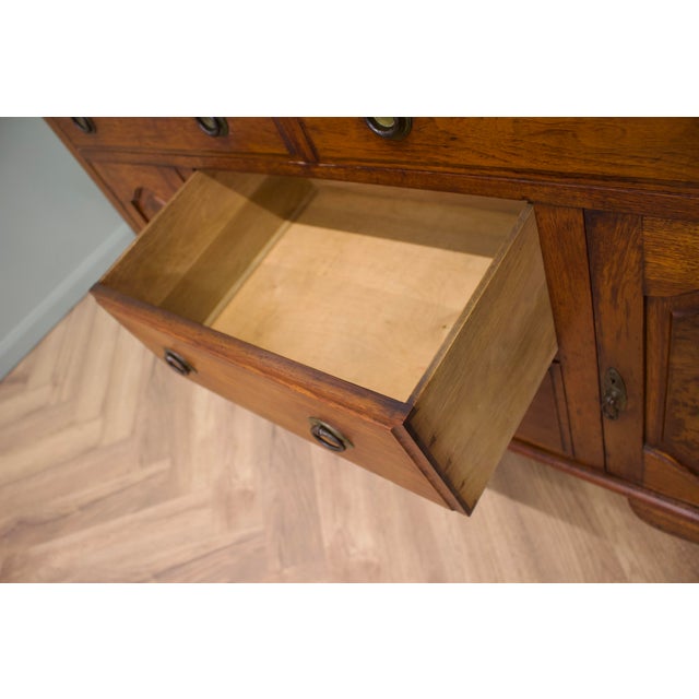 Brown 20th Century Walnut Sideboard, 1910s For Sale - Image 8 of 11