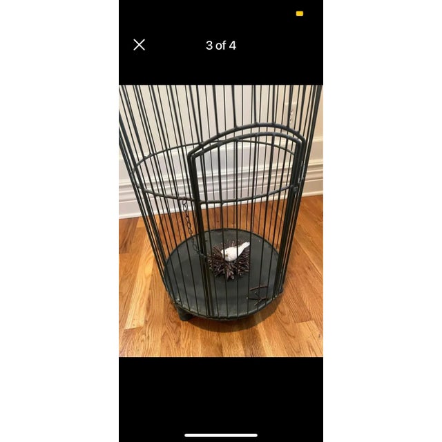 Large Verde Decorative Birdcage For Sale - Image 4 of 6