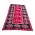 1930s Vintage Karabakh Rug Caucasian Handwoven Wool on Cotton Foundation pinkVibrant Floral Rug - 4’9x9’9 For Sale
