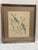Vintage limited edition fine art watercolor elegant “Blue Bonnet” parrots. Numbered 259/300 - framed with gilded wood...