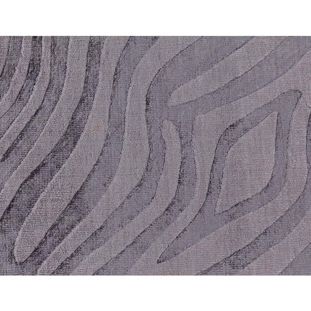 Modern Animal Print-Inspired Banana Silk Rug by Doris Leslie Blau For Sale - Image 4 of 10