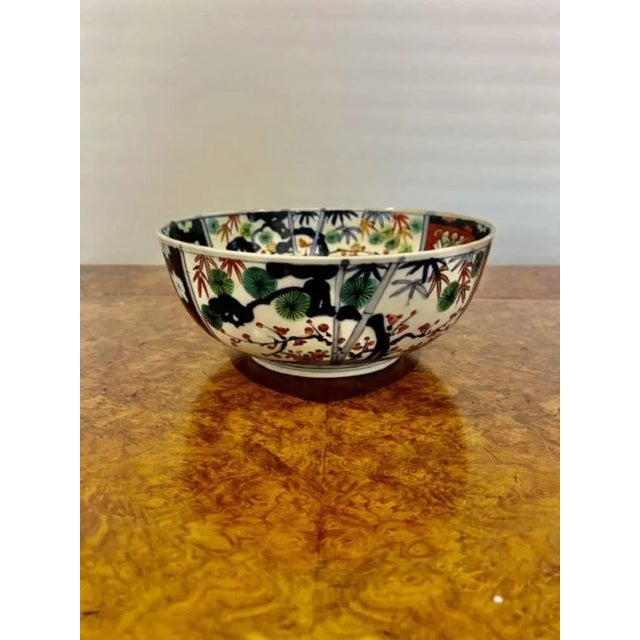 Japanese Imari Bowl, 1900s For Sale - Image 6 of 8