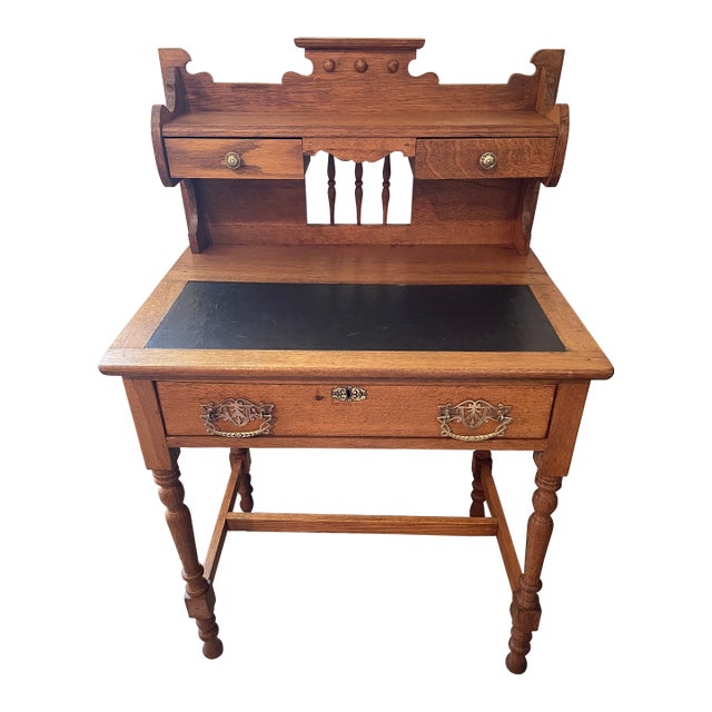 Vintage Oak Writers Desk For Sale