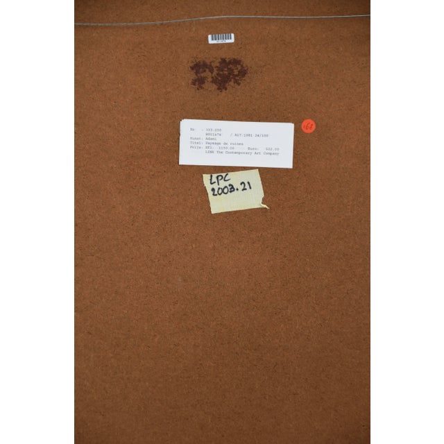 Valerio Adami, Landscape of Ruins, 1970, Screenprint, Framed For Sale - Image 7 of 11