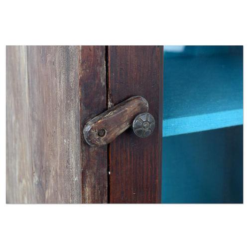 Showcase Cabinet or Bedside Table in Patinated Wood For Sale - Image 4 of 7