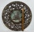 Folk Art Architectural Painting Framed in Antique Stove Pipe Collar For Sale - Image 9 of 10