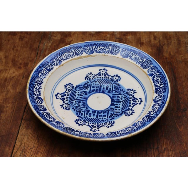 Date: 19th Century. Country: Portugal. Material: Glazed Earthenware, Faience. Item condition: Some losses to the inside...