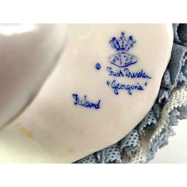 Late 19th Century Irish Dresden Porcelain “Georgina” Figurine For Sale - Image 9 of 11