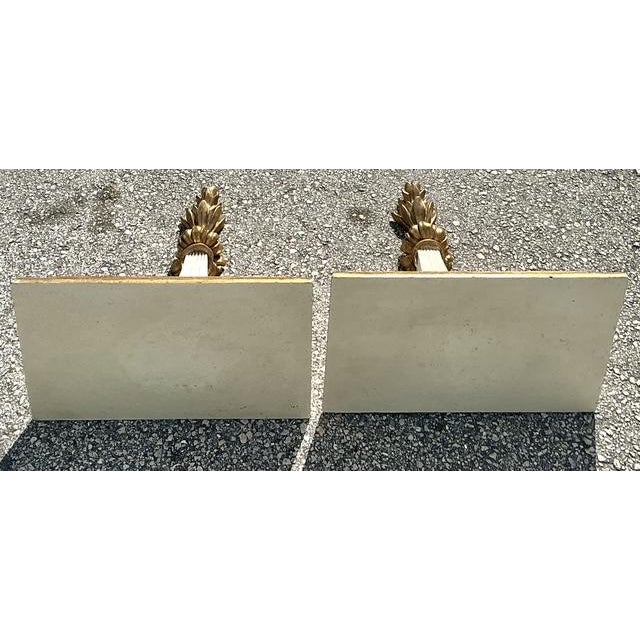 Vintage Italian Gilt Tipped Brackets - A Pair For Sale - Image 4 of 12