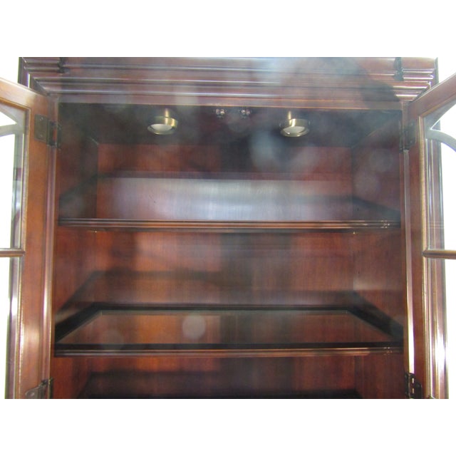 Brown Statton Solid Cherry Bookcase Cabinet For Sale - Image 8 of 10