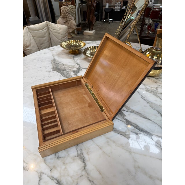 Vintage Wooden Desktop Organizer / Box For Sale - Image 10 of 10