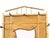 An English bamboo and rattan hat rack from the late 19th century, with mirror and tiles. Created in England during the...