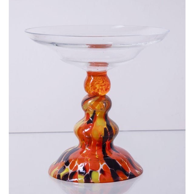 1970s Vintage Stemmed Glass Set, 1970s, Set of 6 For Sale - Image 5 of 9