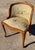 Love this vintage vanity chair with needlepoint upholstrey and gold velvet fabric on back and sides. Nice carving with...