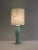 Mint Green Ceramic Table Lamp from Porcelaines De Bruxelles. 1980s For Sale - Image 4 of 10