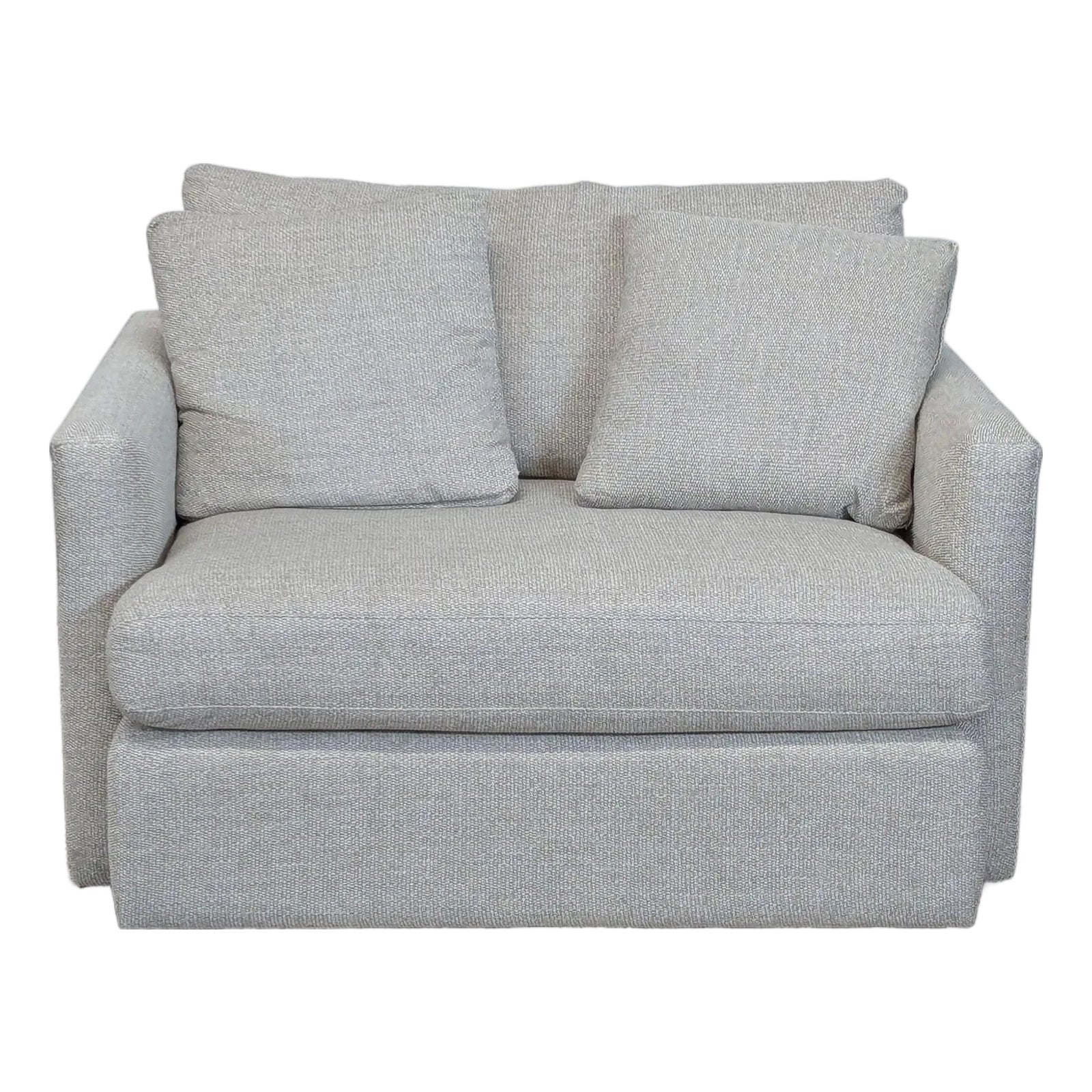 Crate & Barrel Transitional Chair and a Half Lounge Chair | Chairish
