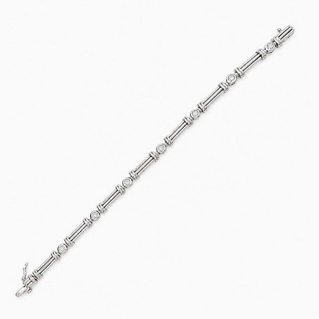 Contemporary 14k Diamond Bracelet For Sale - Image 3 of 3