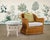 A charming round stool or ottoman crafted out of rattan with woven wicker joinery made by Ficks Reed, Cincinnati, Ohio....