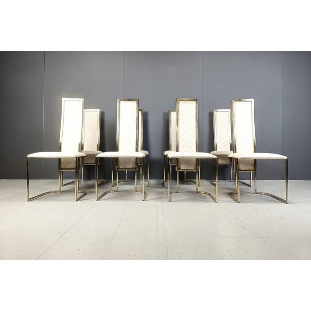 Vintage Dining Chairs attributed to Belgochrom, 1970s, Set of 8 For Sale - Image 6 of 13