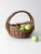 Vintage Wicker Harvest Basket For Sale - Image 10 of 12
