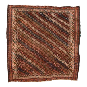 Antique Bakhtiari Rug 6'6'' x 6'7''