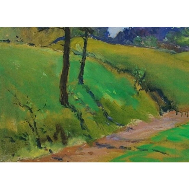 1970s Original Spring Landscape Oil Painting, Ukrainian Soviet Art (1978) 55-77 For Sale - Image 5 of 6