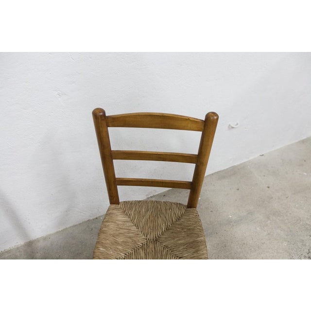 Charlotte Perriand Set of Rustic Ash Chairs attributed to Charlotte Perriand, 1960s For Sale - Image 4 of 18
